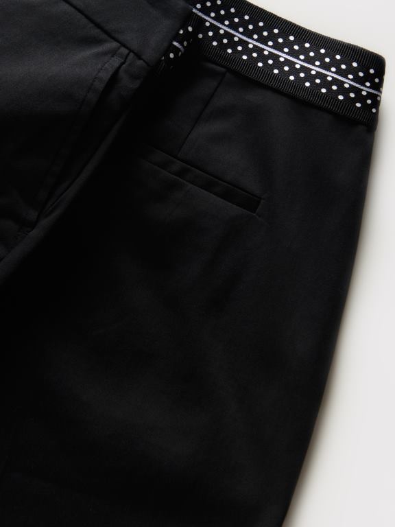 negru Reserved femei îmbrăcăminte pantaloni scurți bogati în bumbac 648HZ187