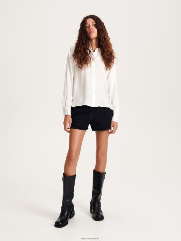 negru Reserved femei îmbrăcăminte pantaloni scurți cu detalii 648HZ554