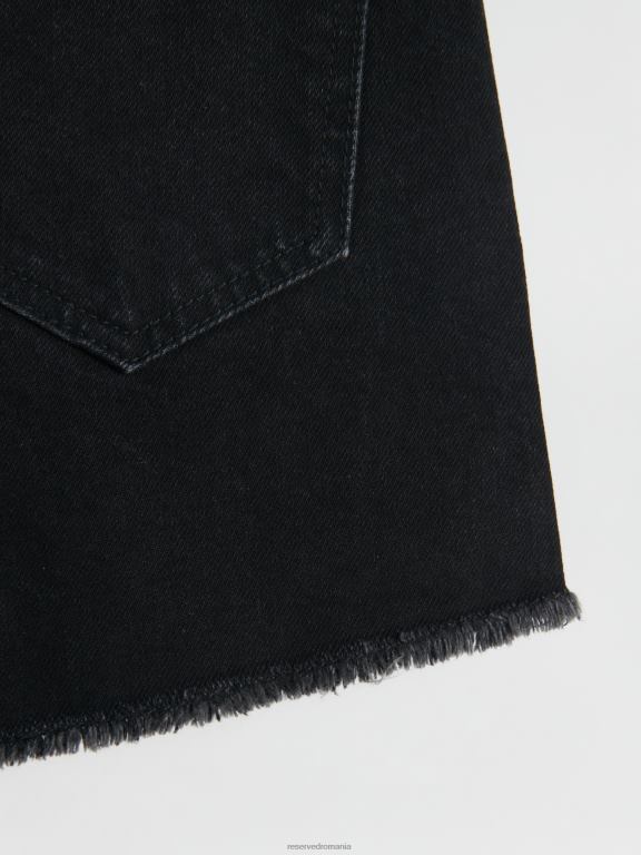negru Reserved femei îmbrăcăminte pantaloni scurți cu detalii 648HZ554