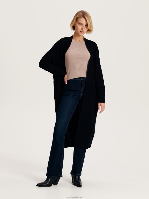 negru Reserved femei îmbrăcăminte pulover 648HZ5