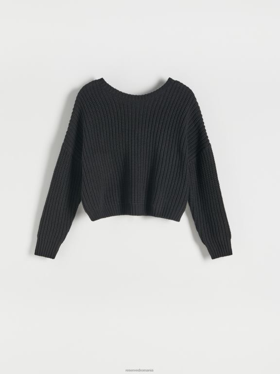 negru Reserved femei îmbrăcăminte pulover 648HZ913