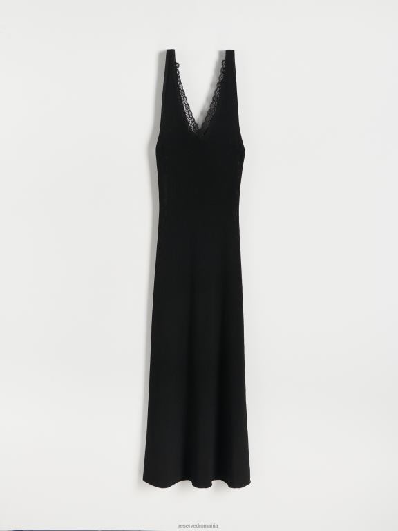 negru Reserved femei îmbrăcăminte rochie 648HZ938