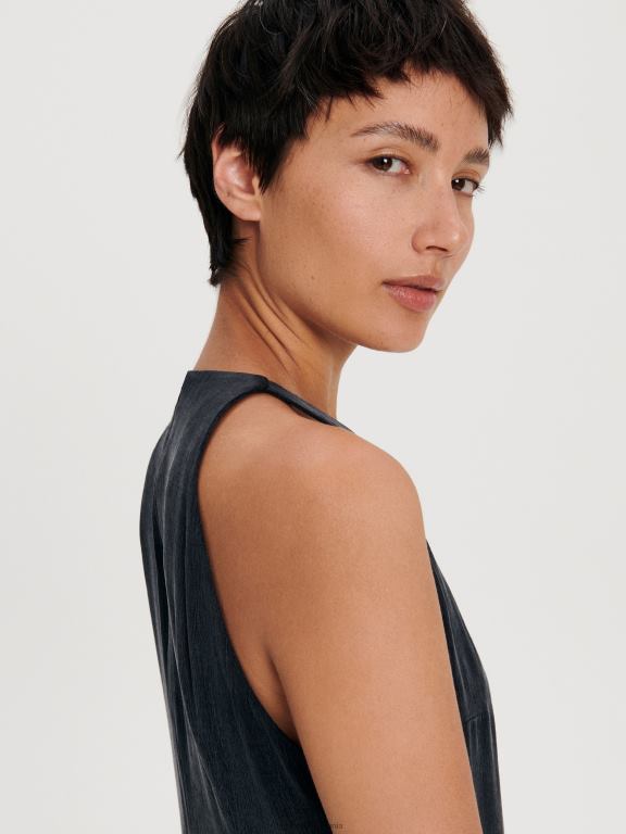 negru Reserved femei îmbrăcăminte rochie 648HZ94