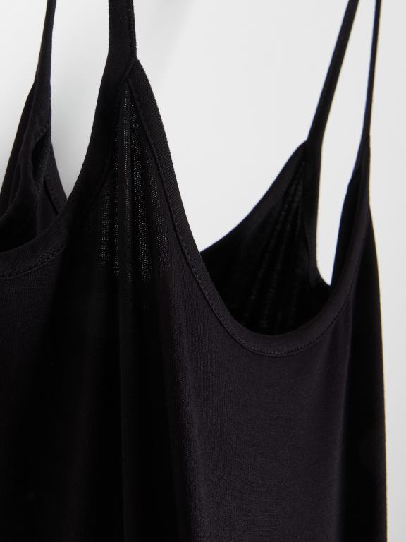 negru Reserved femei îmbrăcăminte rochie maxi bogata in vascoza 648HZ244