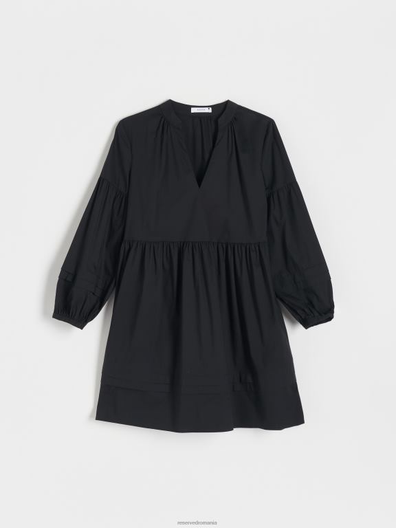 negru Reserved femei îmbrăcăminte rochie mini 648HZ81