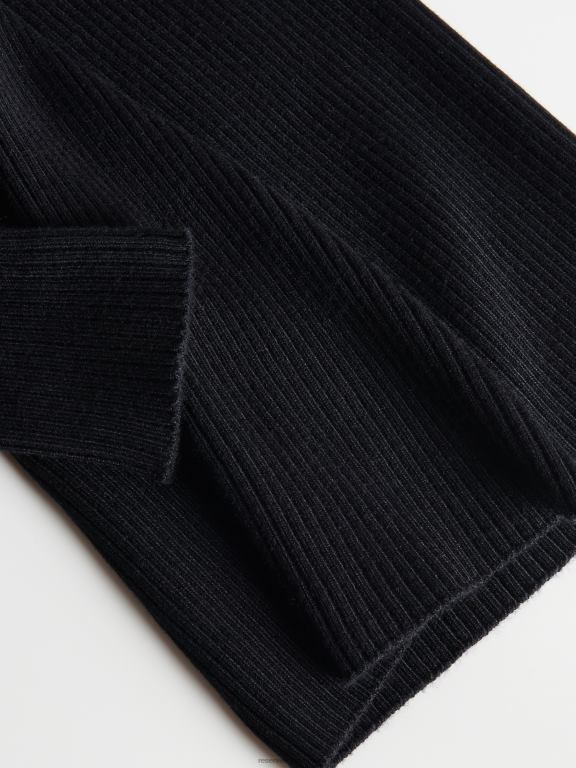 negru Reserved femei îmbrăcăminte rochie mini din jerseu 648HZ933