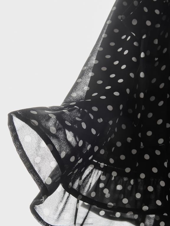 negru Reserved femei îmbrăcăminte rochie mini înfășurată în față 648HZ6