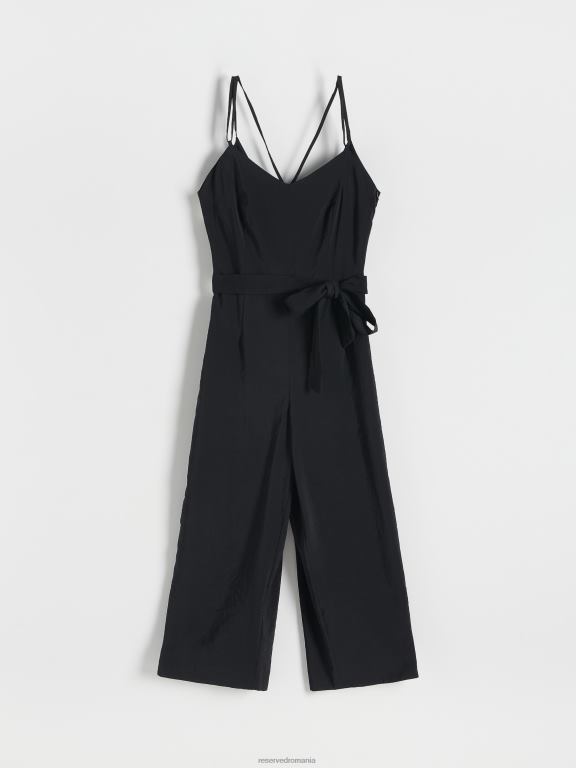 negru Reserved femei îmbrăcăminte salopetă bogată în modal 648HZ16