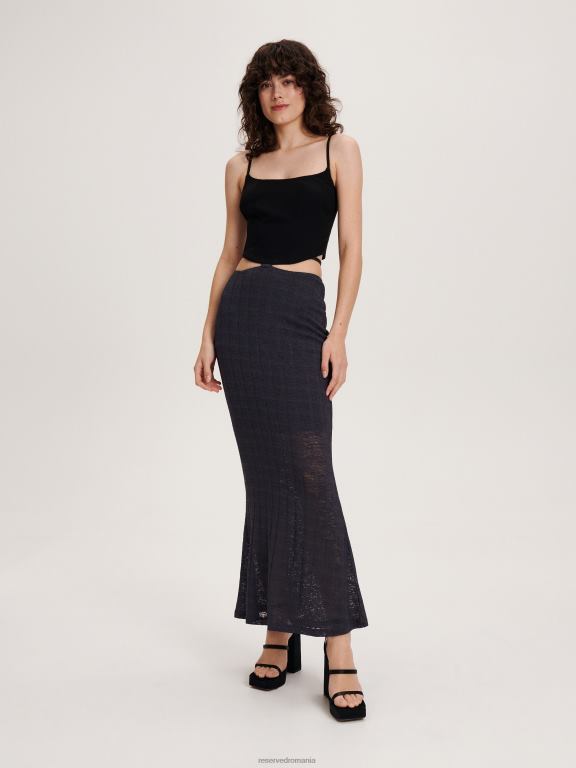 negru Reserved femei îmbrăcăminte top corset 648HZ362