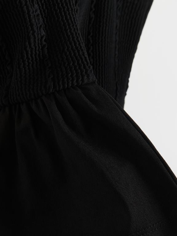 negru Reserved femei îmbrăcăminte top cu suprafusta 648HZ480