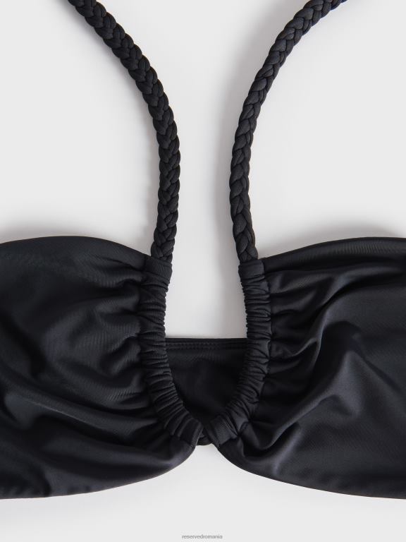 negru Reserved femei îmbrăcăminte top de bikini 648HZ1034