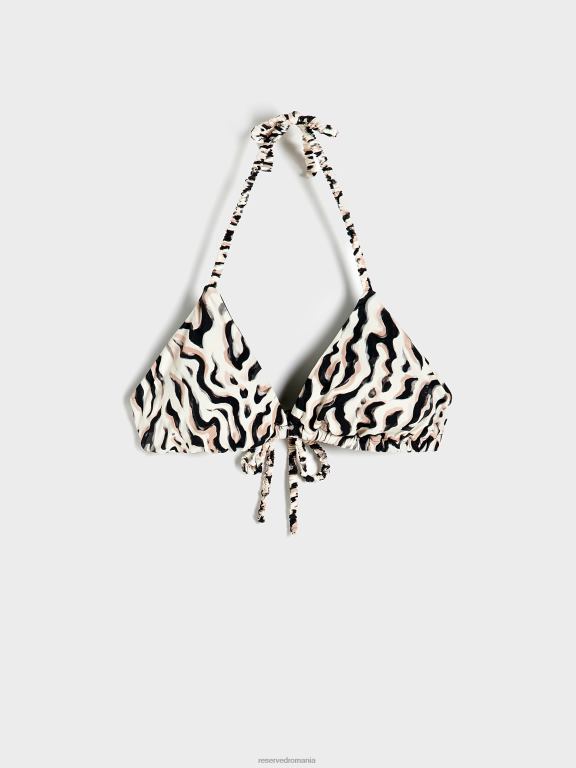 negru Reserved femei îmbrăcăminte top de bikini 648HZ1041