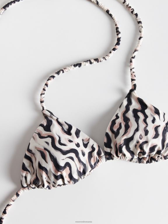 negru Reserved femei îmbrăcăminte top de bikini 648HZ1041