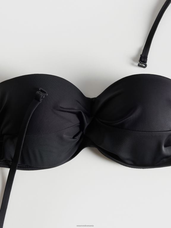 negru Reserved femei îmbrăcăminte top de bikini 648HZ1045