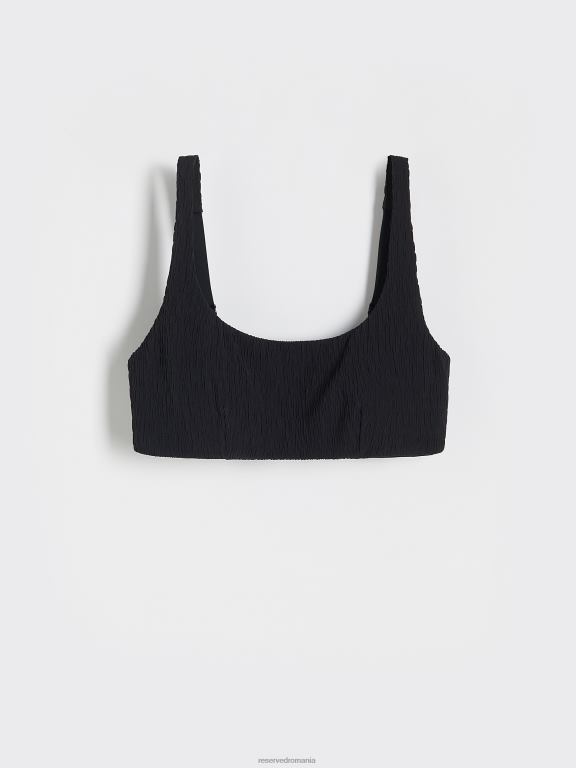 negru Reserved femei îmbrăcăminte top de bikini 648HZ1059