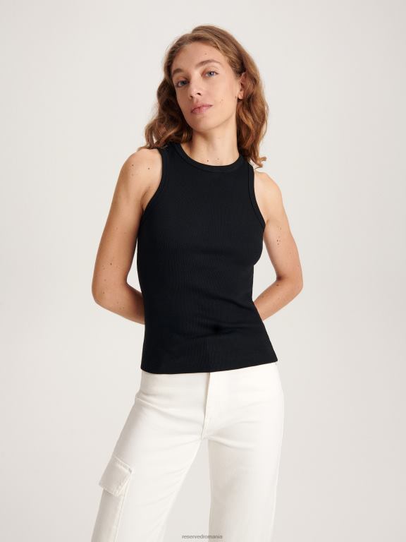 negru Reserved femei îmbrăcăminte top tricotat 648HZ456