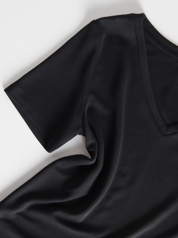 negru Reserved femei îmbrăcăminte tricou 648HZ387