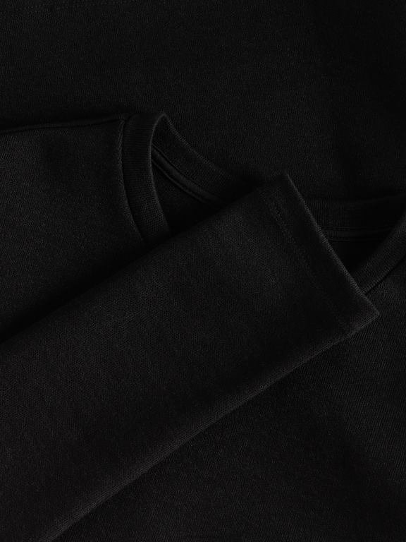 negru Reserved femei îmbrăcăminte tricou cu mânecă lungă bogat în viscoză 648HZ407