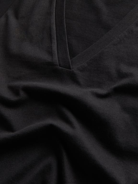 negru Reserved femei îmbrăcăminte tricou nou regular fit 648HZ428