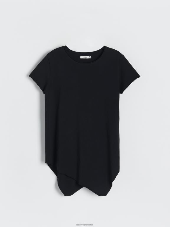 negru Reserved femei îmbrăcăminte tricou nou regular fit 648HZ445