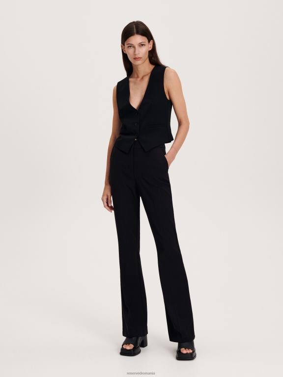 negru Reserved femei îmbrăcăminte vestă de costum 648HZ255