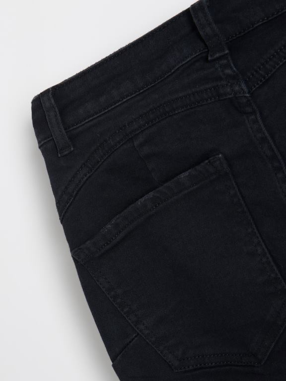 negru Reserved femei îmbrăcăminte împinge în sus blugii 648HZ543