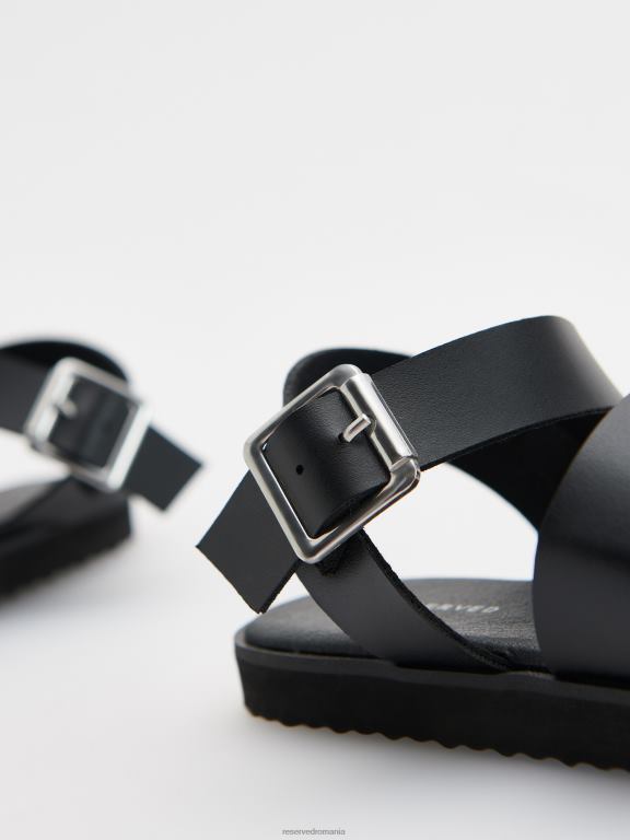 negru Reserved fetelor pantofi sandale cu design clasic 648HZ1992