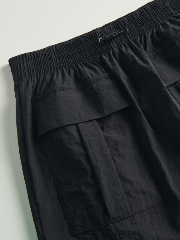 negru Reserved fetelor îmbrăcăminte fusta cu buzunare 648HZ1987