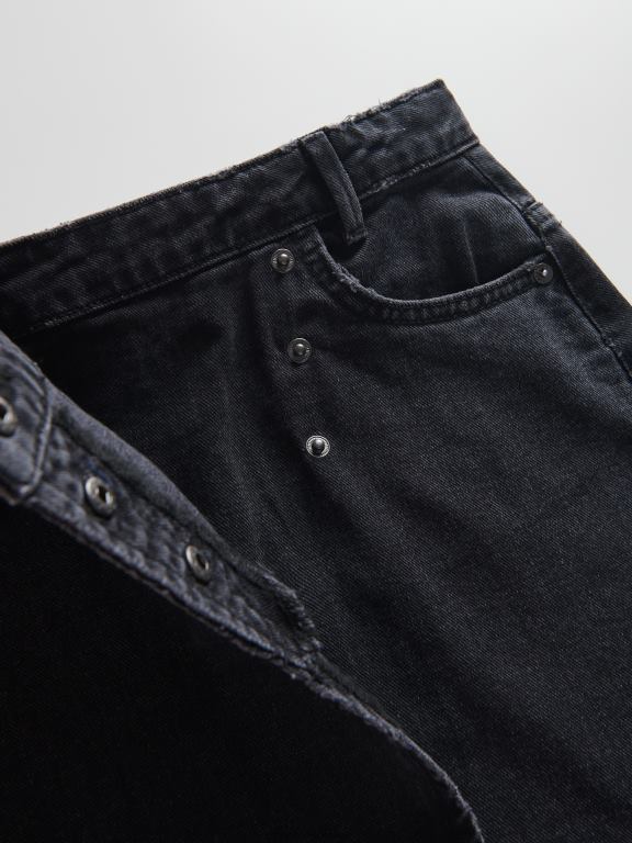 negru Reserved fetelor îmbrăcăminte fusta denim wrap 648HZ1794