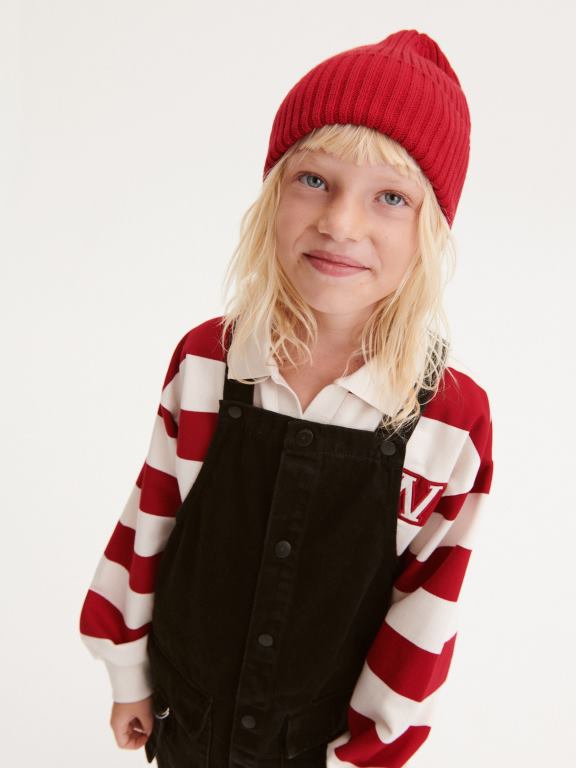 negru Reserved fetelor îmbrăcăminte fusta salopeta denim 648HZ1816