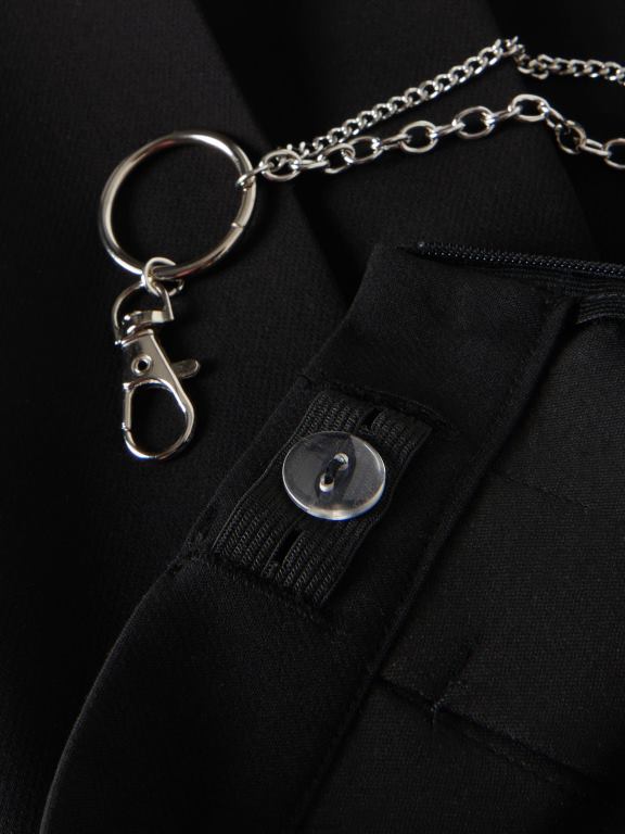 negru Reserved fetelor îmbrăcăminte fustă și lanț 648HZ1789