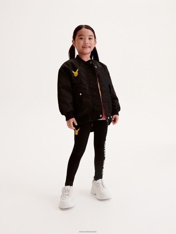 negru Reserved fetelor îmbrăcăminte hanorac pokemon 648HZ1766