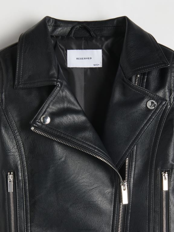negru Reserved fetelor îmbrăcăminte jacheta exterioară 648HZ1917