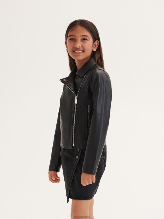 negru Reserved fetelor îmbrăcăminte jacheta exterioară 648HZ1917