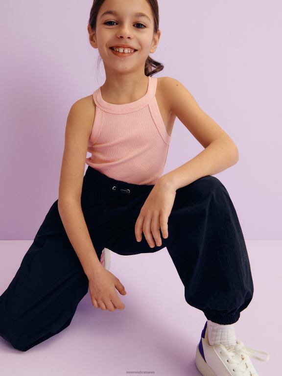 negru Reserved fetelor îmbrăcăminte pantaloni 648HZ1730