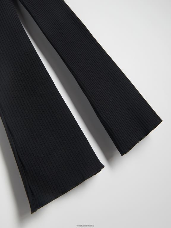 negru Reserved fetelor îmbrăcăminte pantaloni evazați bogat în bumbac 648HZ1706