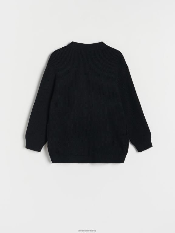 negru Reserved fetelor îmbrăcăminte pulover 648HZ1844