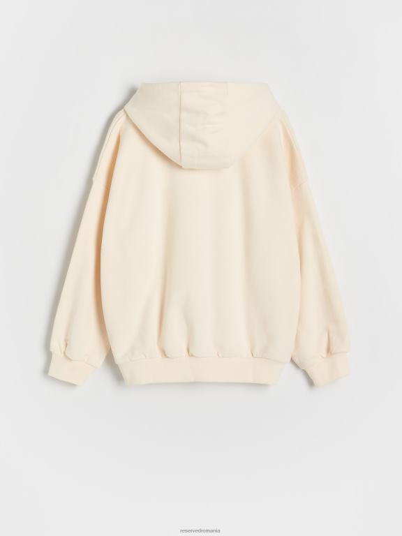 nud Reserved băieți îmbrăcăminte hanorac supradimensionat cu detaliu de broderie 648HZ2122