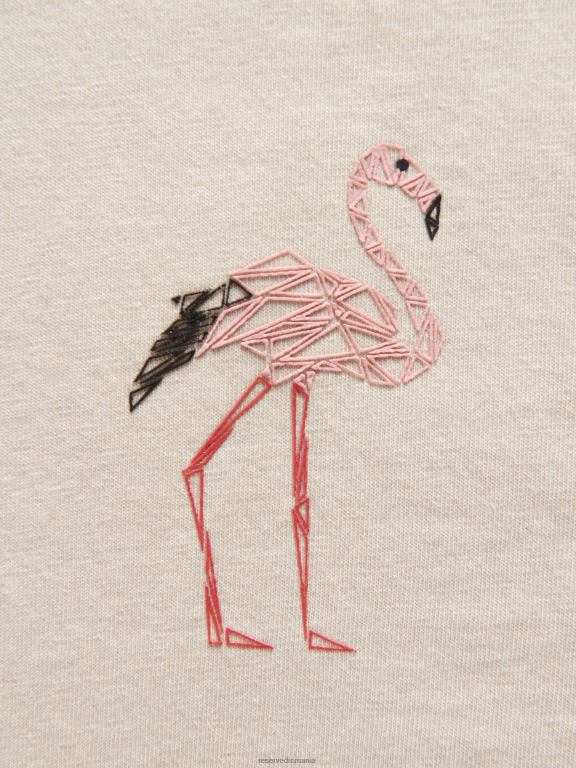 nud Reserved bărbați îmbrăcăminte tricou regulat cu aplicatie 648HZ1296