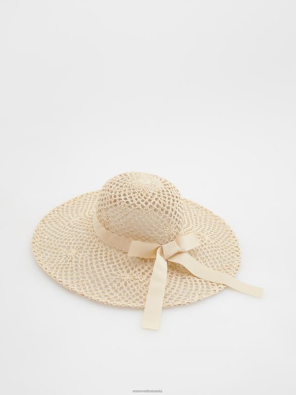 nud Reserved femei accesorii pălărie cu fundă decorativă 648HZ1013