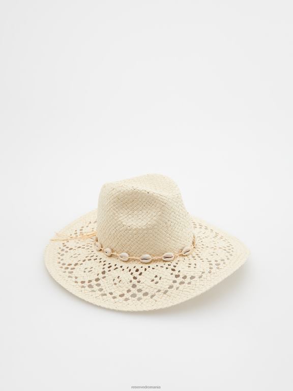 nud Reserved femei accesorii pălărie cu scoici decorative 648HZ1009