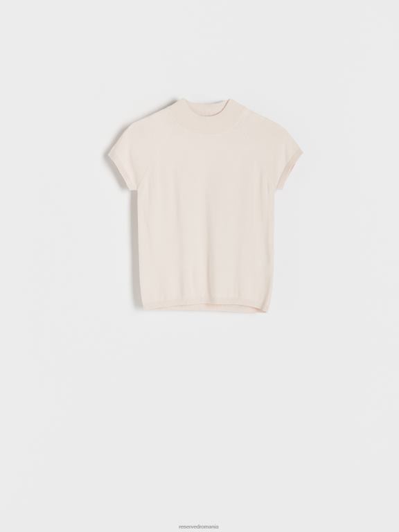 nud Reserved femei îmbrăcăminte bluză din jerseu bogat în viscoză 648HZ281