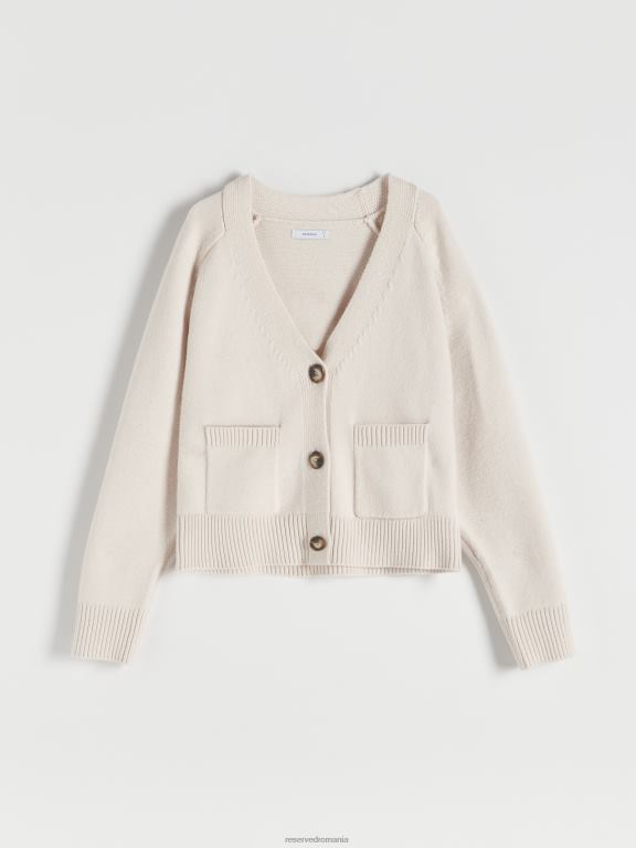 nud Reserved femei îmbrăcăminte cardigan cu buzunare 648HZ932