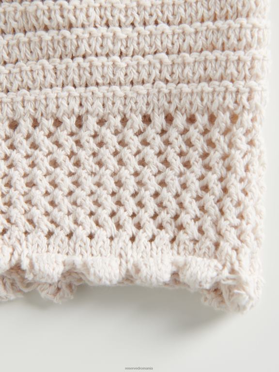 nud Reserved femei îmbrăcăminte crop top din jerseu 648HZ327