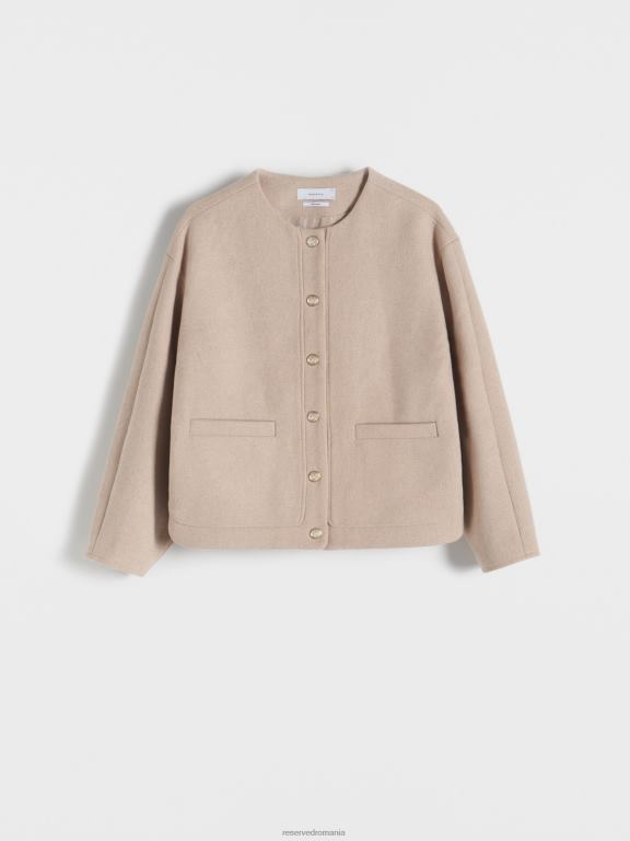 nud Reserved femei îmbrăcăminte jacheta exterioară 648HZ883