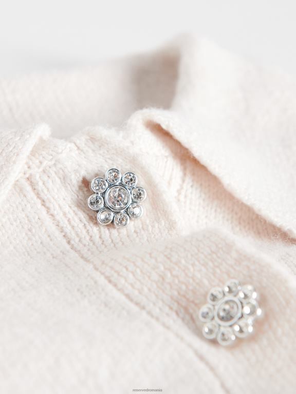 nud Reserved femei îmbrăcăminte pulover cu nasturi decorativi 648HZ908