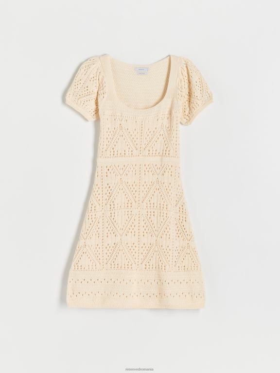 nud Reserved femei îmbrăcăminte rochie mini ajurata 648HZ242