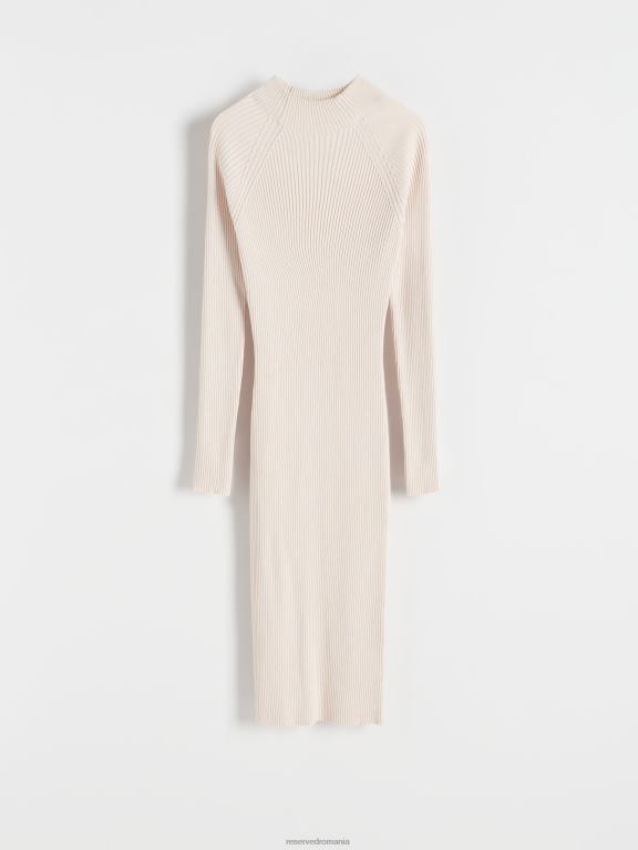 nud Reserved femei îmbrăcăminte rochie mini din jerseu 648HZ921