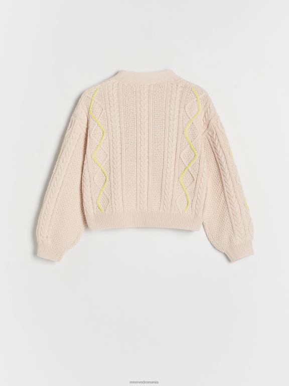 nud Reserved fetelor îmbrăcăminte cardigan decorativ din tricot 648HZ1729