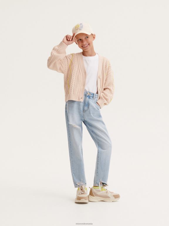 nud Reserved fetelor îmbrăcăminte cardigan decorativ din tricot 648HZ1729